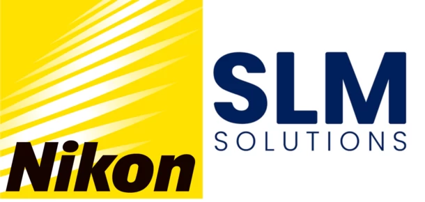 Logo firmy Nikon oraz firmy SLM Solutions